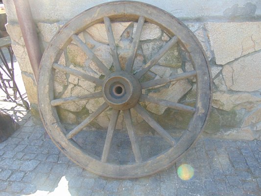 Pre-War Wooden Garden Wheel-CAQ-920040