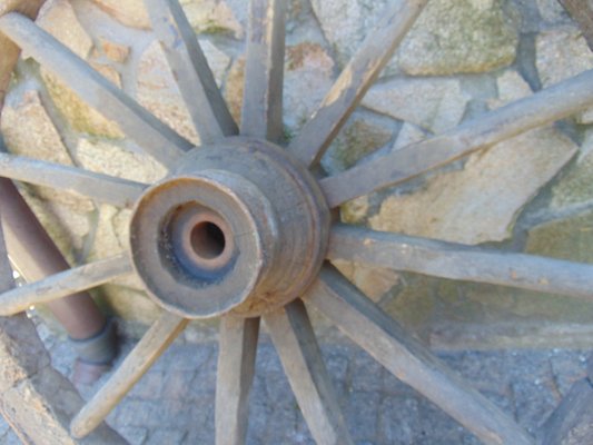 Pre-War Wooden Garden Wheel-CAQ-920040