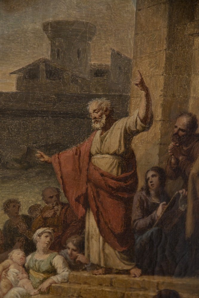 Preaching of St. Peter, 1890s, Oil on Canvas, Framed