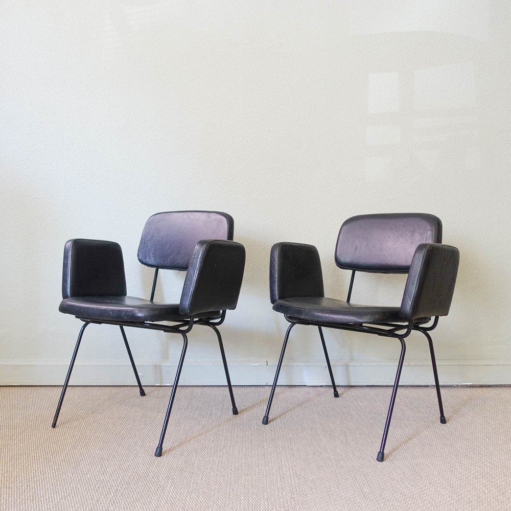 Prestige Line Armchairs by Daciano da Costa for Metalúrgica da Longra, 1962, Set of 2