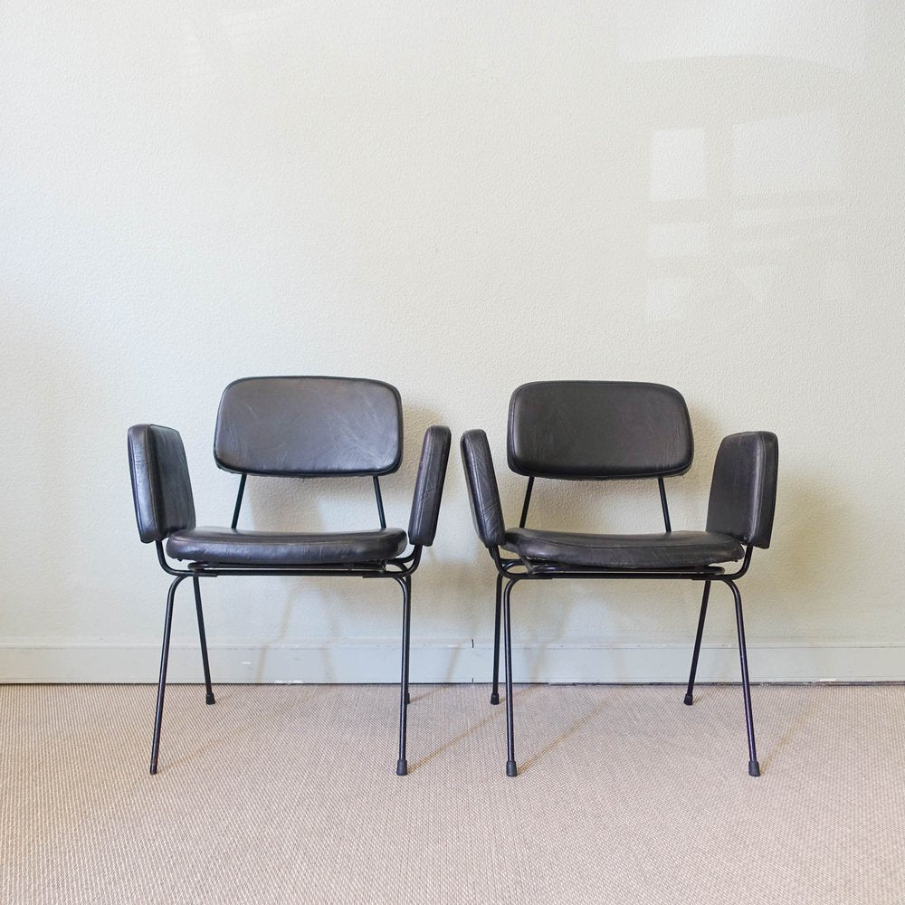 Prestige Line Armchairs by Daciano da Costa for Metalúrgica da Longra, 1962, Set of 2