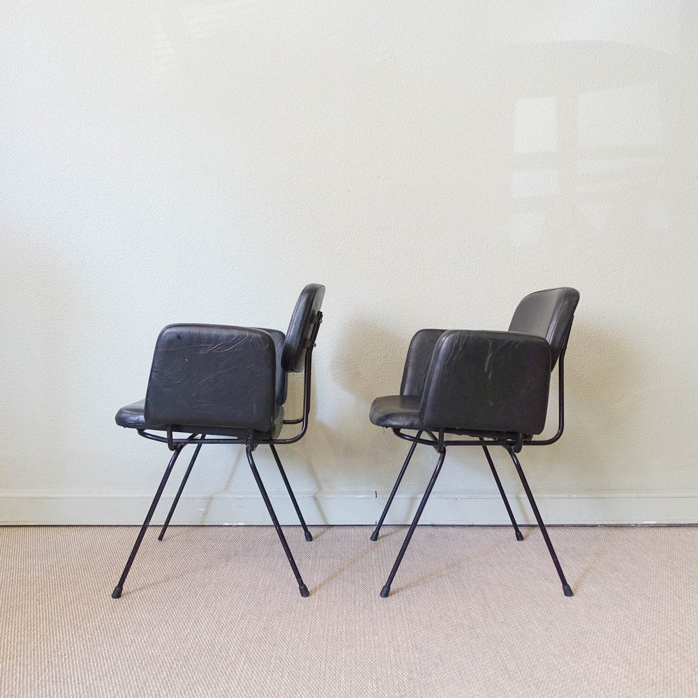 Prestige Line Armchairs by Daciano da Costa for Metalúrgica da Longra, 1962, Set of 2