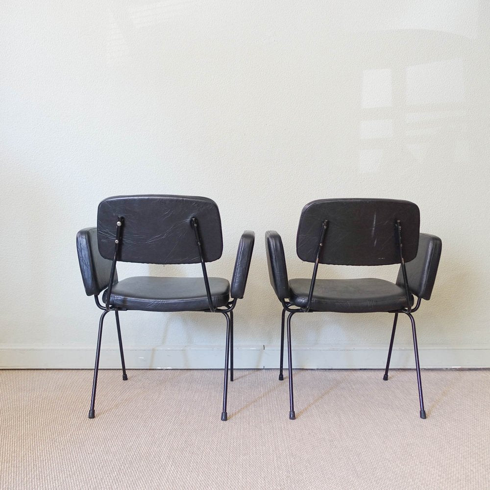 Prestige Line Armchairs by Daciano da Costa for Metalúrgica da Longra, 1962, Set of 2