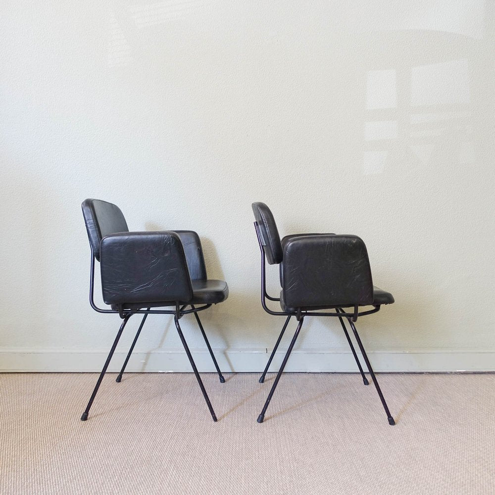 Prestige Line Armchairs by Daciano da Costa for Metalúrgica da Longra, 1962, Set of 2