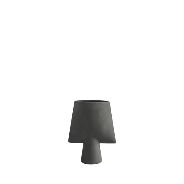 Sphere Square Mini Ceramic Vase by 101 Copenhagen #Dark Grey