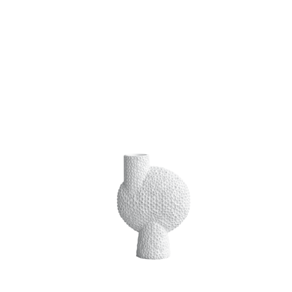 Sphere Bubl Shisen Medio Ceramic Vase by 101 Copenhagen #Bone White