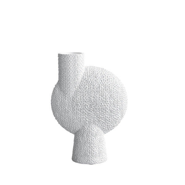 Sphere Bubl Shisen Big Ceramic Vase by 101 Copenhagen #Bone White