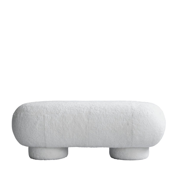 Big Foot Sheepskin Bench by 101 Copenhagen #White (Sheepskin)