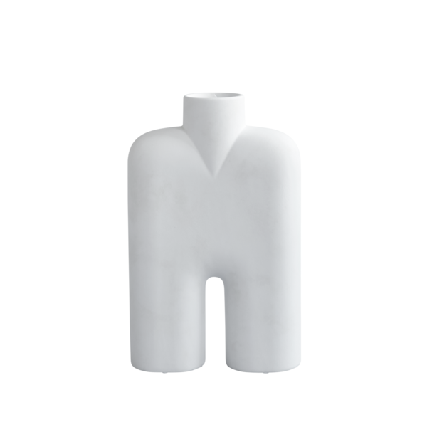 Cobra Tall Medio Ceramic Vase by 101 Copenhagen #Bone White