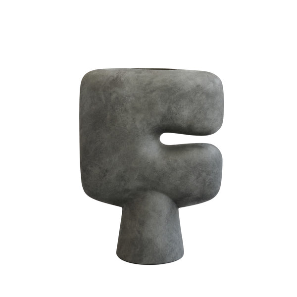 Tribal Big Ceramic Vase by 101 Copenhagen #Dark Grey