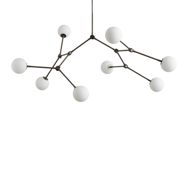 Drop Bulp Chandelier by 101 Copenhagen #Grey