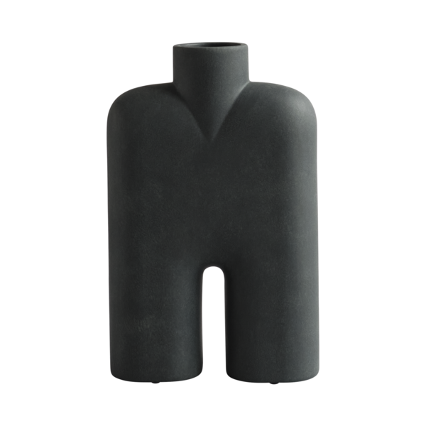 Cobra Tall Hexa Ceramic Vase by 101 Copenhagen #Black