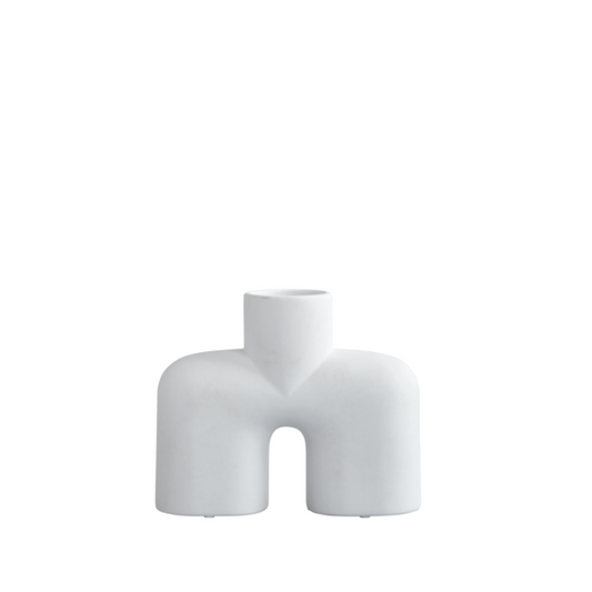 Cobra Uno Medio Ceramic Vase by 101 Copenhagen #Bone White