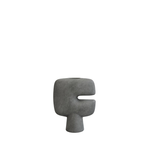 Tribal Mini Ceramic Vase by 101 Copenhagen #Dark Grey