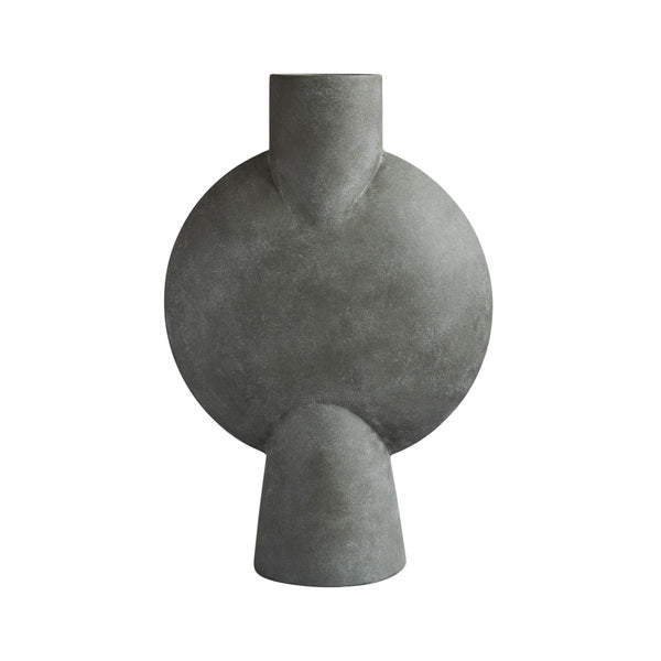 Sphere Bubl Hexa Ceramic Vase by 101 Copenhagen #Dark Grey