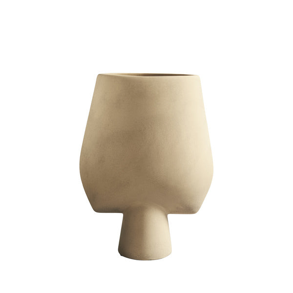 Sphere Square Big Ceramic Vase by 101 Copenhagen #Sand