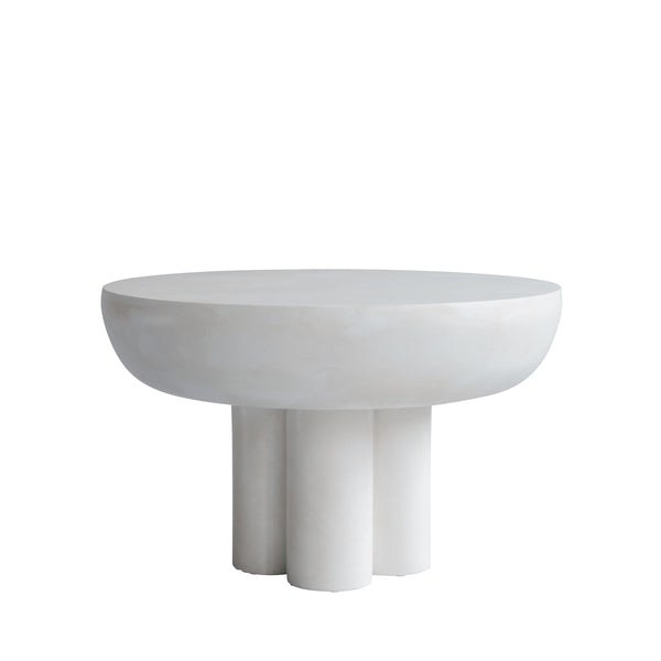 Crown Low Fiber Concrete Table by 101 Copenhagen #Bone White