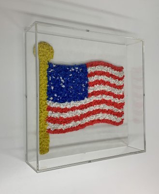 Pride Flag of the United States in Lucite by Jan Henderikse, 2018-BGP-848698