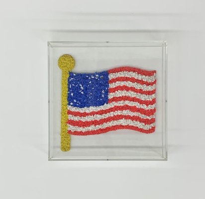 Pride Flag of the United States in Lucite by Jan Henderikse, 2018-BGP-848698