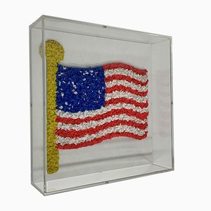 Pride Flag of the United States in Lucite by Jan Henderikse, 2018-BGP-848698