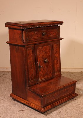 Prie-Dieu or Prayer Kneeler in Walnut and Burl Walnut, 1600s-HPU-953509