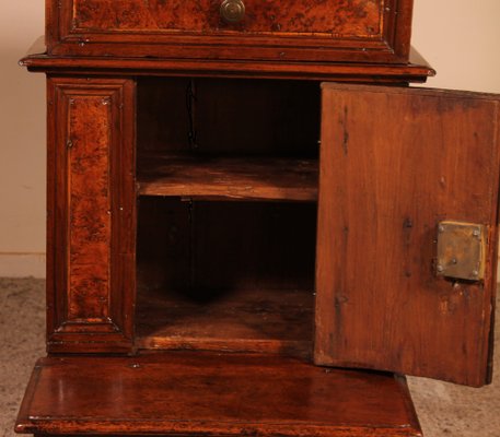 Prie-Dieu or Prayer Kneeler in Walnut and Burl Walnut, 1600s-HPU-953509