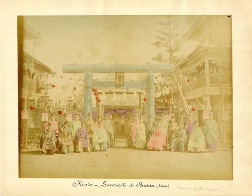 Priests in Kyoto - Hand-Colored Albumen Print 1870/1890 1870/1890-ZCI-760776