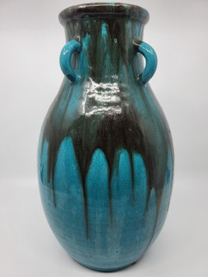 Primavera Vase in Spring in French Blue Ceramic from Primavera, 20th Century-QCI-2018502