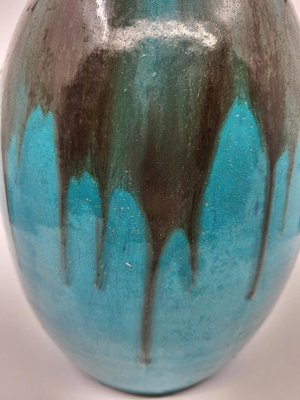 Primavera Vase in Spring in French Blue Ceramic from Primavera, 20th Century-QCI-2018502