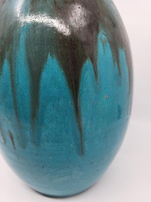 Primavera Vase in Spring in French Blue Ceramic from Primavera, 20th Century-QCI-2018502