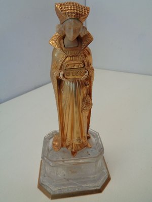 Princess with Casket, Orientalist Gothic, 1890s, Bronze and Celluloid-ZPM-885781