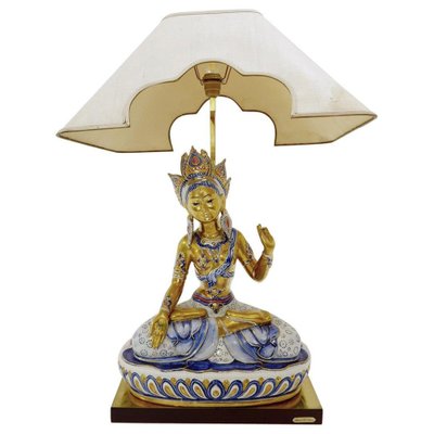 Principessa Indiana Porcelain Table Lamp by Edoardo Tasca-JG-1239464