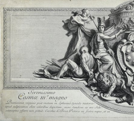 Principi Etruriae Duci - Original Etching by Charles Simonneau - Late 1600-ZCI-754879