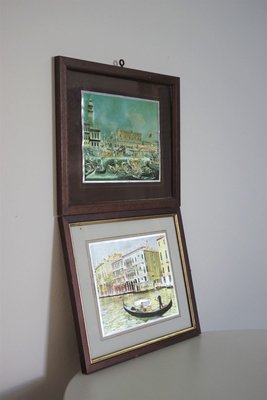 Prints of Venice with Reflections, 1970s, Set of 2-KNM-914726