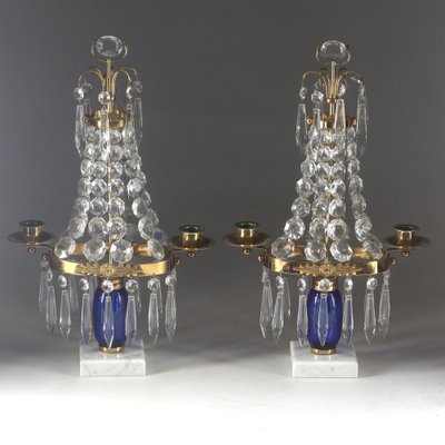 Prism Candleholders, 1900, Set of 2