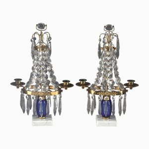 Prism Candleholders, 1900, Set of 2-VAP-1700843