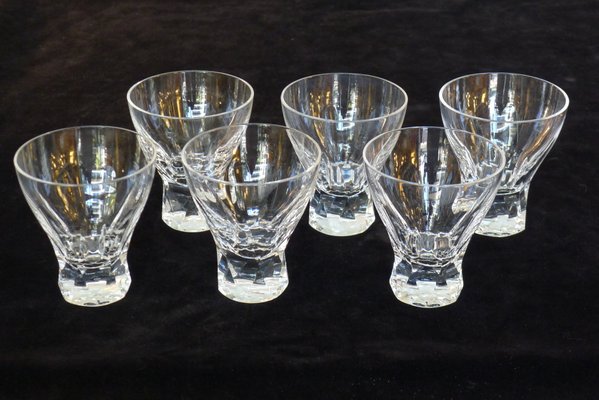 Prisma Drinking Glasses in Lead Crystal by Wilhelm Wagenfeld for Peill & Putzler, 1950s, Set of 6-VRE-767069