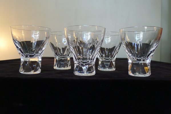 Prisma Drinking Glasses in Lead Crystal by Wilhelm Wagenfeld for Peill & Putzler, 1950s, Set of 6-VRE-767069