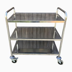 Professional Steel Bar Trolley with 4 Swivel Wheels, 1980s-YST-2036109