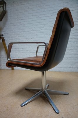 Program 2000 Armchair in Leather by Delta Design for Wilkhahn, 1960s-EA-1098471