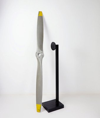 Propellers Mounted on Display Stand in Aluminum, 1980s-JG-1786354