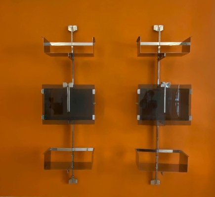 Proposal P700 Wall Shelves by Vittorio Introini for Saporiti, Italy, 1969, Set of 2-YUW-1433103