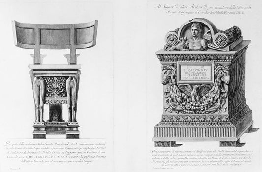 Prospetto della medesima sedia Curule... - Etching 1778 1778