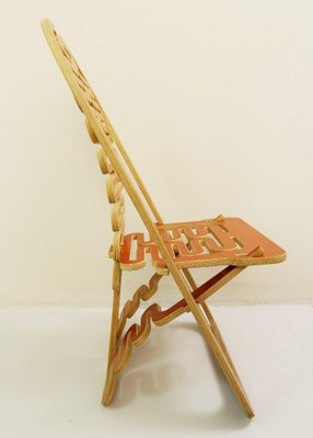 Prototype European Cutout Plywood Lumbarest Chair from Gregg Fleishman-JG-1329414