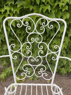 Provencal Armchairs in Wrought Iron, 1960s, Set of 3-SDV-1331950