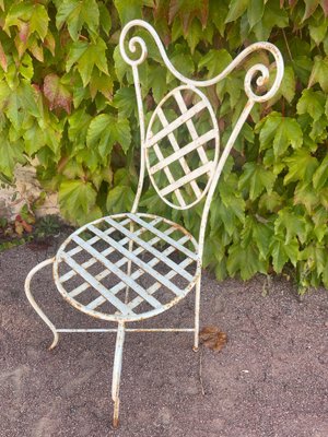 Provencal Armchairs in Wrought Iron, 1960s, Set of 4-SDV-1723094