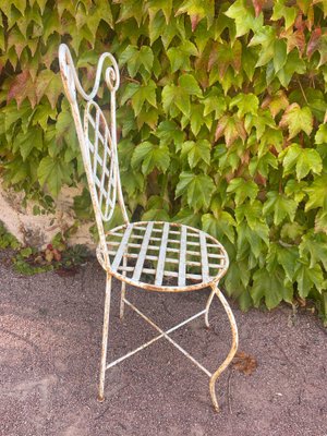 Provencal Armchairs in Wrought Iron, 1960s, Set of 4-SDV-1723094