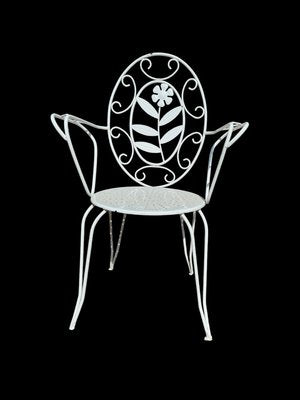 Provencal Armchairs in Wrought Iron, 1960s, Set of 6-SDV-2020017