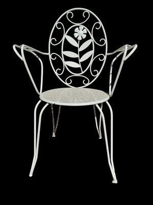 Provencal Armchairs in Wrought Iron, 1960s, Set of 6-SDV-2020017