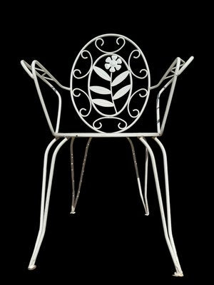 Provencal Armchairs in Wrought Iron, 1960s, Set of 6-SDV-2020017